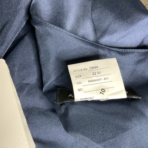 ALFRED SUNG Deep Blue Formal Maxi Dress - Picture 12 of 16